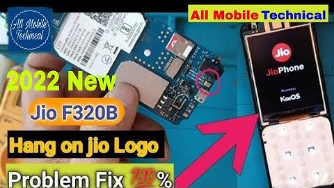 LYF Jio F320b hang on logo problem jio f320b logo hang solution