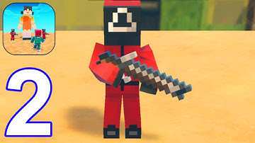 Squid Game: 456 Craft Survival - Gameplay Walkthrough Part 2 All Levels 21 - 38 (Android,iOS)