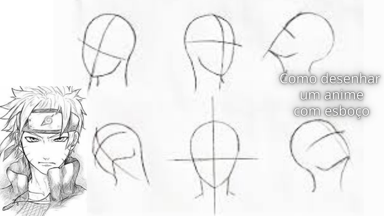 [PASSO A PASSO] Como desenhar um anime de forma simples e fácil - YouTube