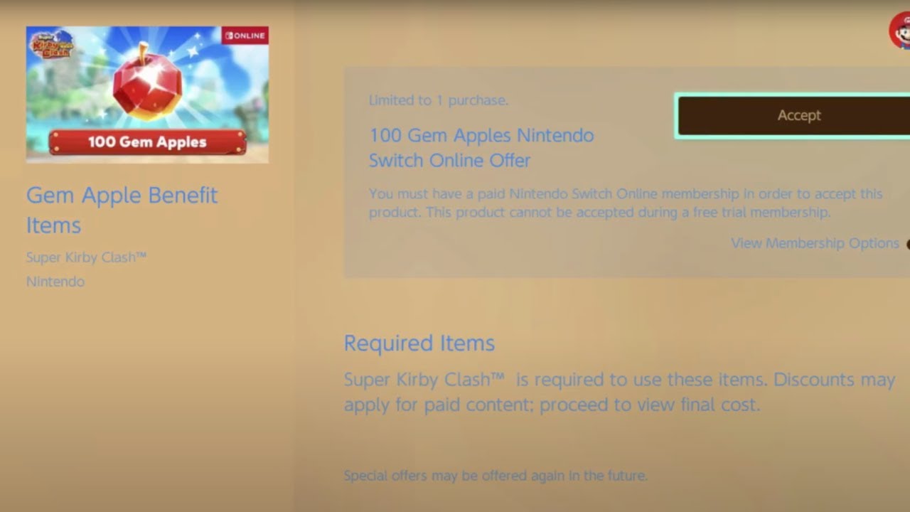 How to get 100 Gem Apples Switch Online Offer free | Nintendo Switch Online