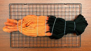 Tie-dye pattern : Reverse Dye Hourglass T-Shirt Dress | Part 1 (Bleach)