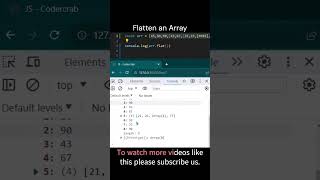 Famous Interview Challenge # 28 || How to flatten an array in JS #frontend #javascript #shorts Wealth
