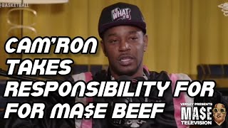 CAM'RON TAKES RESPONSIBILITY FOR MASE BEEF !