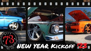 NEW YEAR KICKOFF/Exit 73 Bar+Grill #minitruckin #truckshow #slammedcars