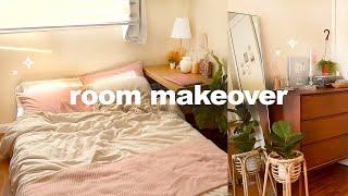 apartment bedroom makeover & tour 🪴 room decor, minimalist, cozy aesthetic screenshot 3