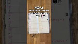 Let’s setup week 25 in my Hobonichi weeks planner!#hobonichiweeks #plannerlayout #hobonichi #planner