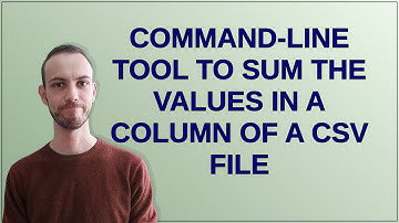 Unix: command-line tool to sum the values in a column of a CSV file