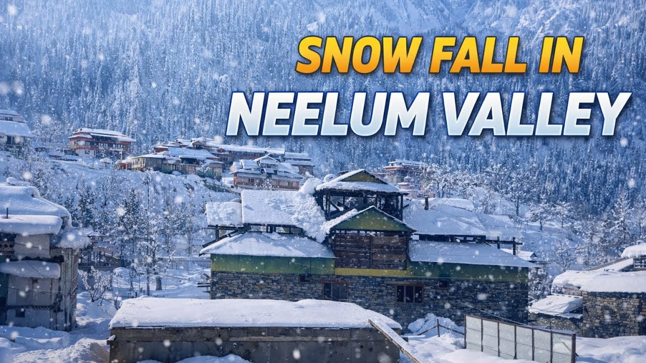 Heavy Snowfall in Kel Azad Kashmir | Winter Wonderland | Full Long Video | live snowfall 