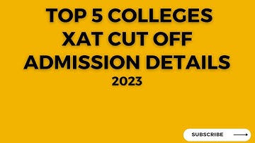 Top 5 Colleges Admission through XAT 2023 #mbaa2z