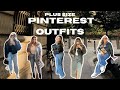 Recreating pinterest outfits on plus size  plus size tryon  outfit inspo