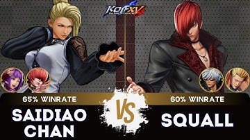 KOF XV🎞️SAIDIAOCHAN (Mature/Shermie/Athena) vs SQUALL (K