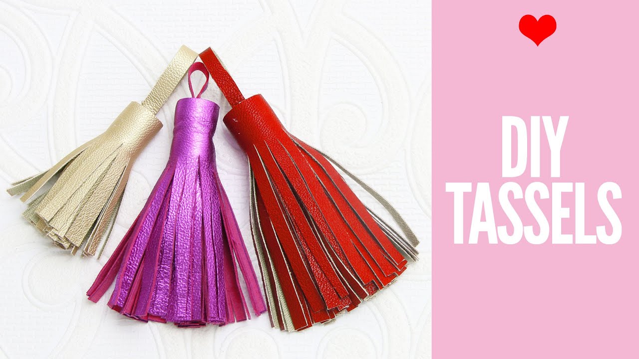 How to Make Faux Leather Tassels for Purses or Shoes - Shrimp