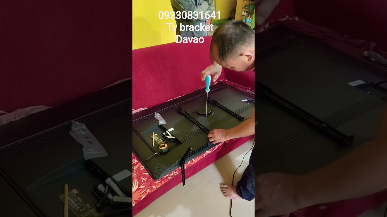 TCL 55 inches tv wall mount bracket installation