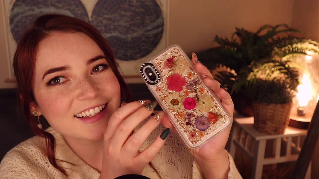 ASMR Acrylic Nail Tapping on Phone Cases