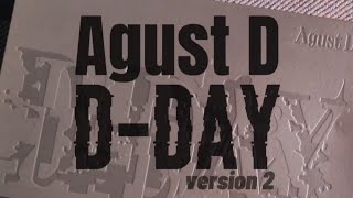 Agust D(suga), D-DAY album (version 2) unboxing