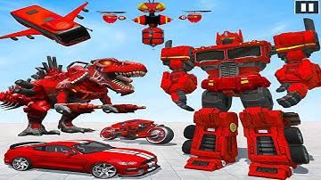 Truck Robot Flying Bee Bus Transformation: Running Robot Tree | Android iOS Gameplay