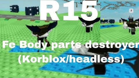 Roblox Fe Script Showcase | Fe Body parts destroyer (korblox/ headless /etc) | Fluxus and Hydrogen