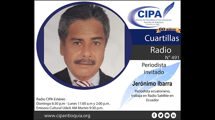 Invitado en Cuartillas, el periodista ecuatoriano,...