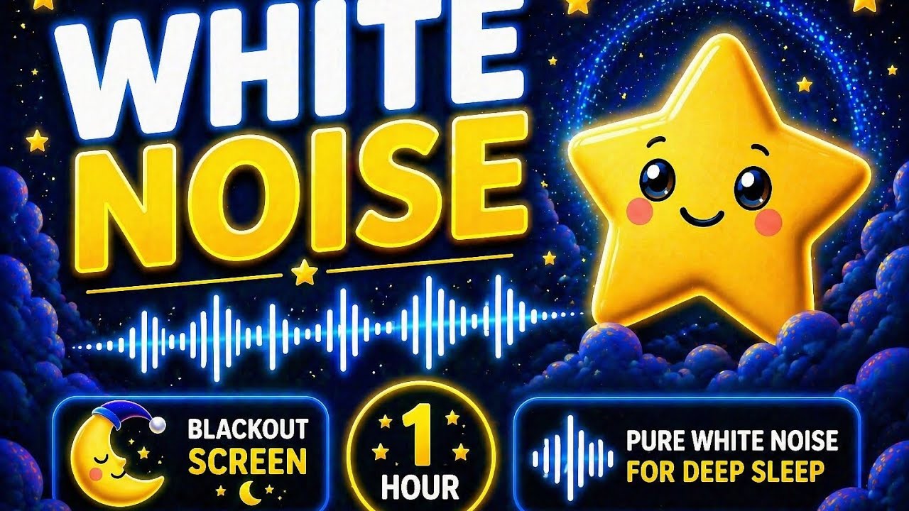 White Noise for Sleep 🔊 Deep Sleep Sound (Black Screen) 1 Hour - YouTube