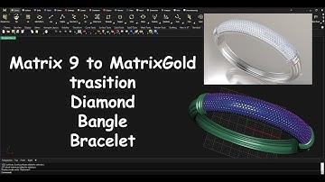 MatrixGold Diamond Bangle Bracelet