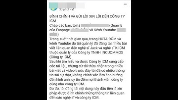 1 fanpage của Jack đăng đàn xin lỗi phía K-ICM về những phát ngôn thiếu kiểm chứng