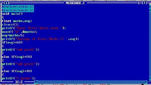 How to Create Mark sheet in C language Using If Else Statement