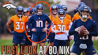 The Denver Broncos Rookie Minicamp Looks ELECTRIC... Bo Nix FIRST LOOK (Broncos Minicamp Highlights)