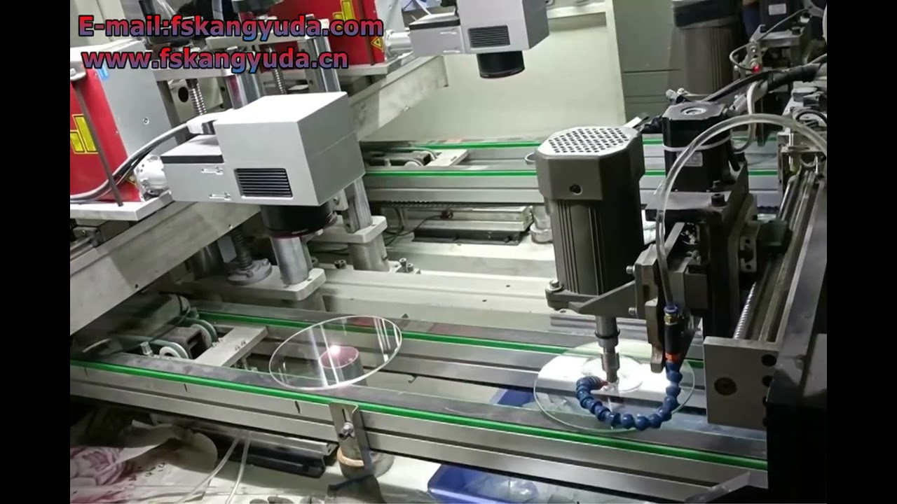 Glass laser drilling, chamfering equipment