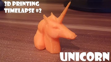 3D printing timelapse #2 Unicorn (UHD - 4K !)