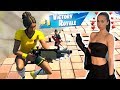 CARRYING MY GIRLFRIEND TO A WIN ON FORTNITE