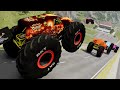 Epic High Speed Monster Truck Jumps And Crashes #66#monster #beamngdrive #monstertruck #viralvideo