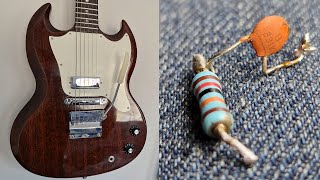 Treble bleed circuit - before & after (Gibson Melody maker SG)