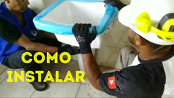 Como colocar tanque de louça na parede?