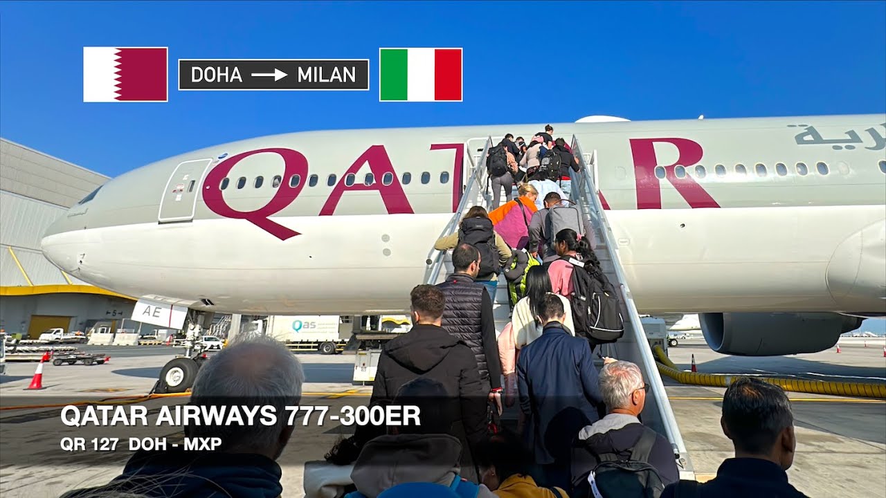WORLD’S 5-STAR SYNERGY! | Qatar Airways 777-300ER | Doha ✈ Milan MXP | Economy