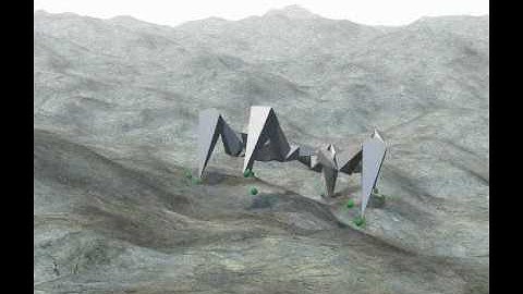 Compliant dynamics hexapod locomotion