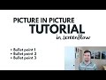 Picture in Picture Screenflow Tutorial