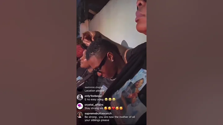 Wizkid Crying at his late Mother's candle night procession😫😭 #wizkid