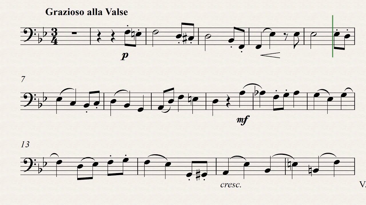 Jacob, Gordon Four sketches (2. A Little Waltz) for Bassoon and Piano