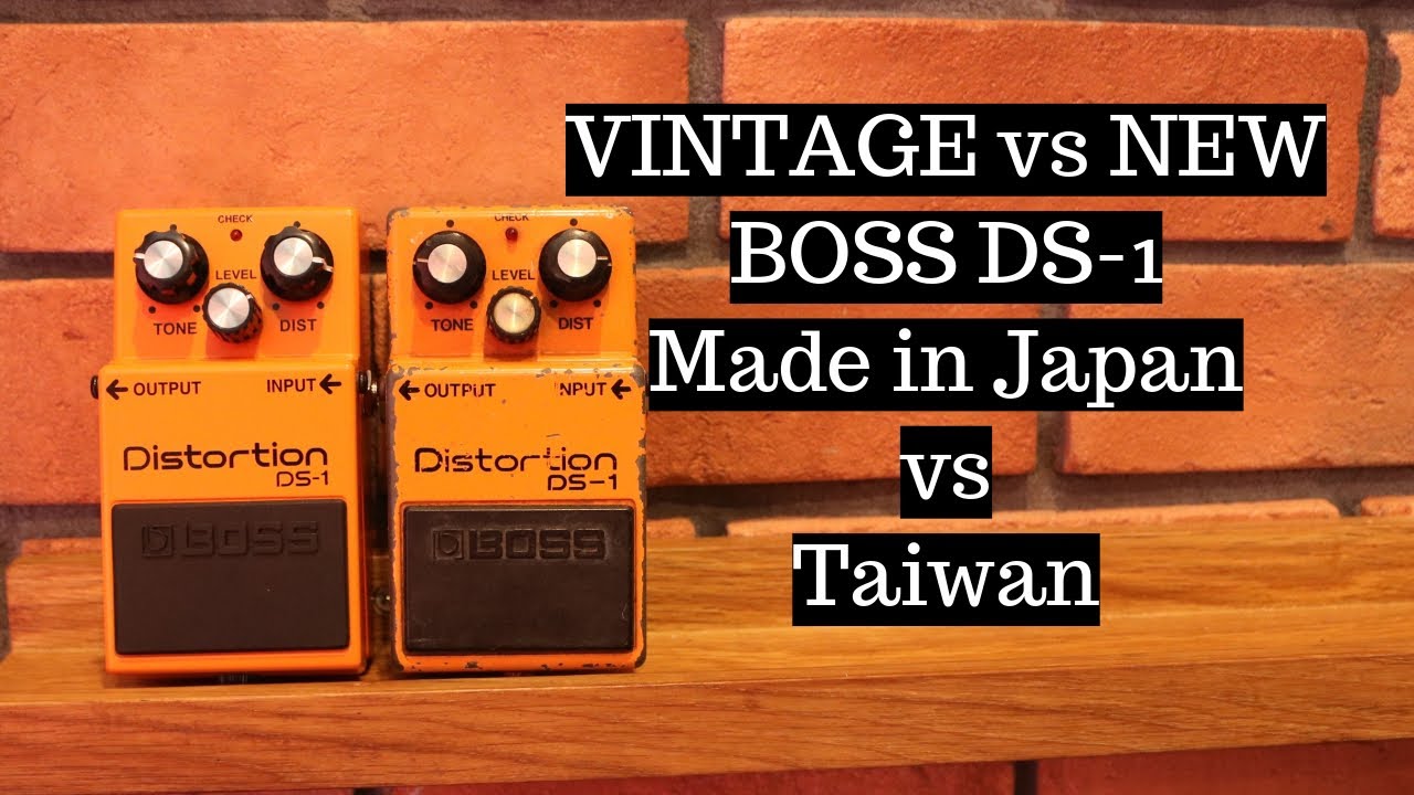 VINTAGE vs NEW: Boss DS-1 Japan vs Taiwan (Made in Japan vs Made in Taiwan)