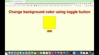 5  Change div background toggle button