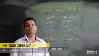 How to colour code your diary - Blackboard Fridays Ep. 42