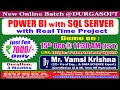 POWER BI with SQL SERVER Online Training @ DURGASOFT