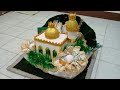 Mahar seperangkat alat sholat bentuk masjid,kubah emas,pelangi shop