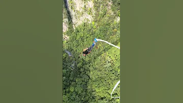 Challenge Zhangjiajie 260 Meter Bungee Jumping Easy To Handle Bungee Jumping Quartet S 05618 