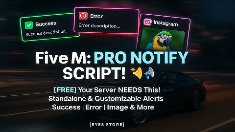 🔥 FREE NOTIFICATION SCRIPT! 📢 EVERY FIVEM SERVER NEEDS THIS! | PROFESSIONAL UI!