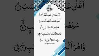Quran Recitation By Egzon Ibrahimi | SURAH AL MASAD | #quranrecitation #amjadalquran #shorts
