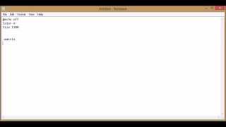 How to #1: making a matrix emulator batch file