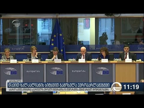 დავით ზალკანიანი ევროკავშირში სიტყვით გამოვიდა.