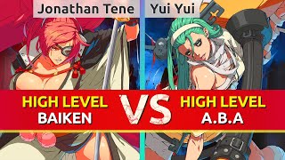 GGST ▰ Jonathan Tene (Baiken) vs Yui Yui (A.B.A). High Level Gameplay screenshot 5