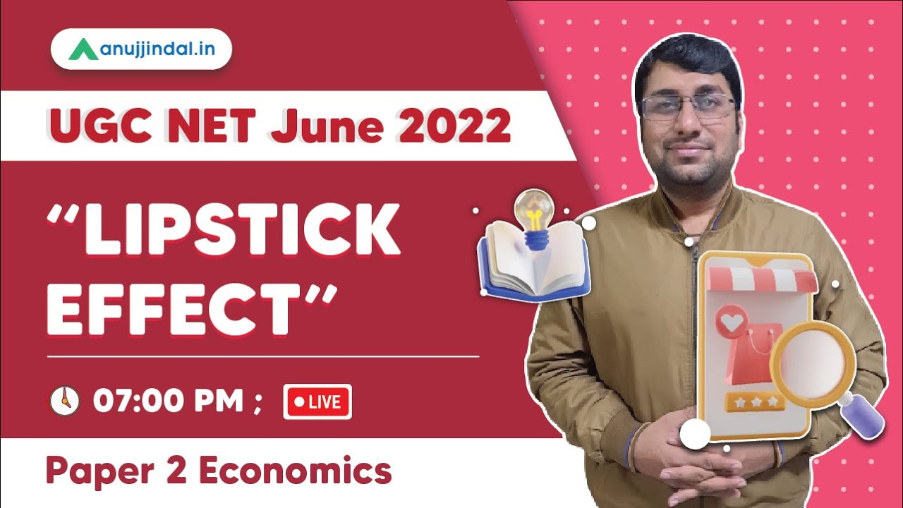 UGC NET JUNE 2022 Paper 2 Economics "Lipstick effect" Shubham sir YouTube